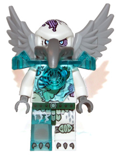 LEGO Minifigure-Voom Voom - Trans-Light Blue Heavy Armor-Legends of Chima-loc074-Creative Brick Builders